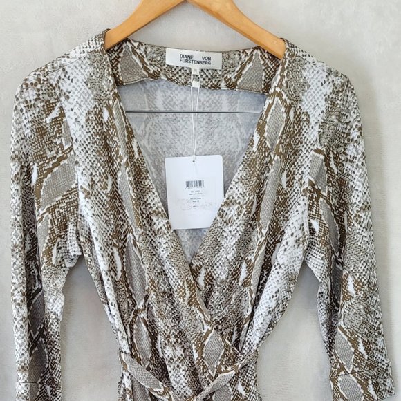 NWT Diane Von Furstendberg snakeskin dress - Picture 1 of 4